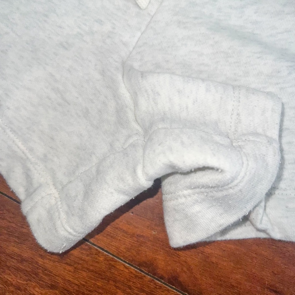 Nike Sportswear Club Fleece Mid-Rise Shorts - Oatmeal Heather/White, Size L - Picture 5 of 11